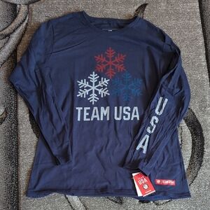 Team USA Long Sleeve Shirt Size L New